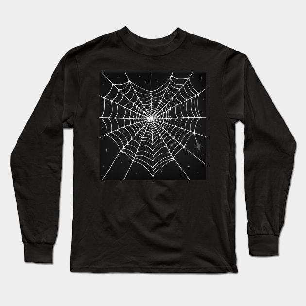 Heart Spider Web Long Sleeve T-Shirt by novembersgirl